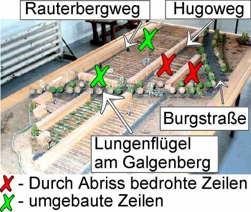 Modell der geplanten Umgestaltung